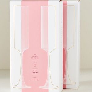 Anthropologie Morgan Pink Flutes